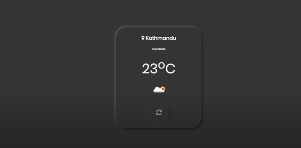 Simple Weather Info Webdesign