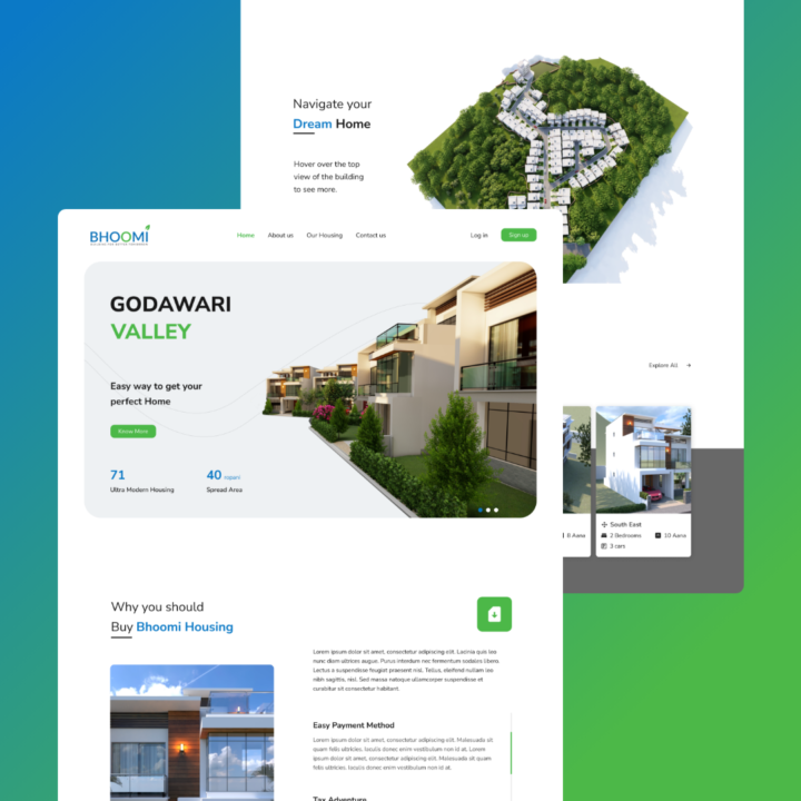 Bhoomi Landing Page